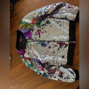 JoJo Closet Girls sequin jacket great condition size 6 6x small